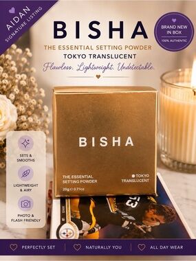BISHA The Essential Setting Powder Tokyo Translucent 20g New In Box Sealed